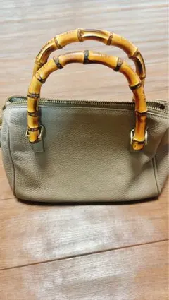Gianni Notaro バンブーハンドル 2WAY ショルダーバッグのサムネイル