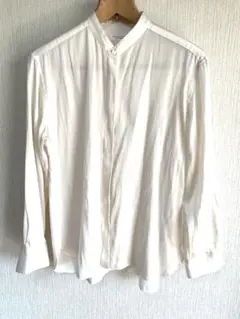 BEAUTY&YOUTH】バンドカラーシャツ　生成り　ベージュ