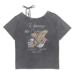 WEGO ダークグレー オーバーサイズTシャツ