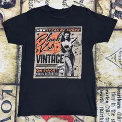 Black Cat Vintage プリントTシャツ M相当 ピンナップガールのサムネイル