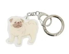 パグ アクリルキーホルダー