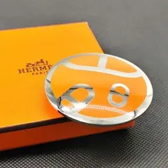 23053✨エルメス シェーヌダンクル ラウンド オレンジ スカーフリングのサムネイル
