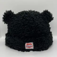 BASICKS ベイシックス ボア クマ耳 ハット S ブラック 블랙