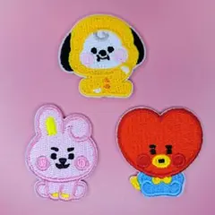 BT21 ワッペン3枚セット