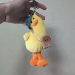 首をかしげたアヒル　ぬいぐるみ　キーホルダー　韓国