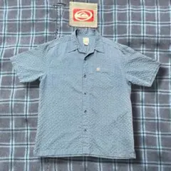 00s Quicksilver シアサッカーシャツ チェック city boy