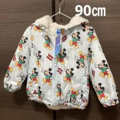 【新品未使用】ミッキーマウス 裏ボアアウター 水色