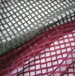 ＊レース生地＊Ｃ/Ｎレース＊格子柄＊2色セット＊各112㎝×50㎝＊