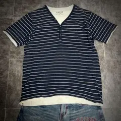 00s archive henley tee layered y2k swag