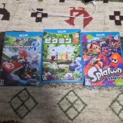 Wii U ゲーム3本セット マリオカート8 ピクミン3 スプラトゥーン