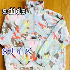 adidas　アディダス　アウター　ジャージ　ハーフジップ　メッシュ　長袖