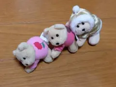 Starbucks ベアリスタ ミニ ぬいぐるみ 3点セットのサムネイル