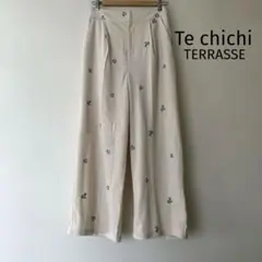 Te chichi TERRASSE テチチ刺繍コーデュロイパンツ フリーサイズ