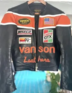 希少】Vanson レザージャケット スターパッチ 38 ブルー - メルカリ