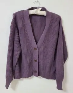 earth♡ニットカーディガン♡パープル