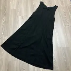 ユニクロ　ブラッシュドジャージージャンパースカート　グレー　Sサイズ　ワンピース