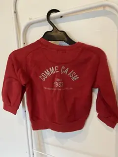 コムサイズム　90 ベビー服　トレーナー　赤　レッド