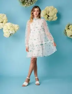 最終セール！sister jane 花柄　ワンピース　ドレス　S　ミニ