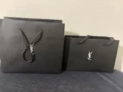YSL ブラックショップ袋 2点セット