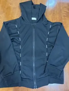 春♡branshes ブラック フルジップ パーカー
