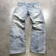 00s【archive】grunge denim pants/y2k/鬼ヒゲ/青