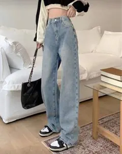 【24h以内発送　即購入◎】デニム　ハイウェスト　y2k