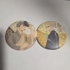 ハイキュー缶バッチ 縁日トレーディング和紙風 月島蛍　宮治