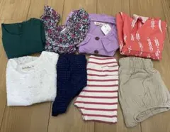 新品多数あり　ベビー服　まとめ売り　女の子　80 夏服　ワンピース　ロンパース