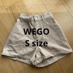 【美品】ベージュ コーデュロイ ハイウエスト ショートパンツS .XS.160㎝
