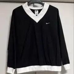 NIKEナイロンVネックプルオーバーLサイズブラック【値下げ不可】