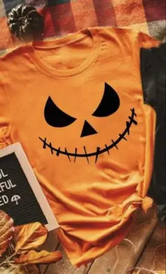 新品未使用✨パンプキン ハロウィン オレンジ Mサイズ 半袖