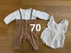 ロンパース ニットロンパース 女の子 70
