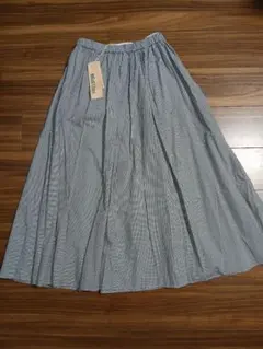 MidiUmi ギンガムチェック スカート　ミズイロインド　ミディウミ