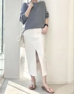 L'Appartment 3×1 Denim Skirt 25 クリーニング済のサムネイル