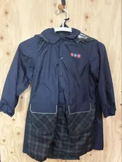 familiar ネイビー レインコート（120cm)