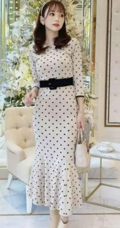 michellMacaronミシェルマカロン　マーメイドワンピース　ニットワンピ