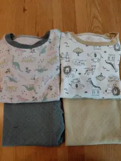 恐竜柄・動物柄パジャマ2枚セット 120cm