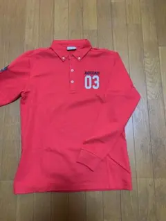 ADIDAS ポロシャツ 赤 サイズL