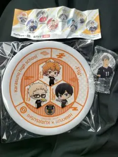 【即日発送】ハイキュー‼︎くら寿司　皿　烏野高校　宮治缶バッチ付き　影山　月島