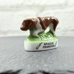 フェーヴ フランス 動物 ブラク・フランセ 犬 フェーブ ミニチュア 陶器