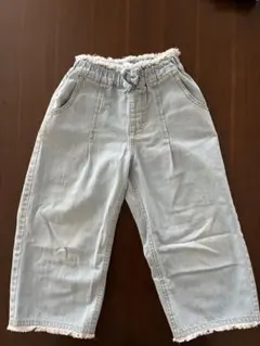 SLAPSLIPライトブルー デニムパンツ　ゴムウエスト110㎝