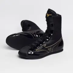 MIZUNO ミズノ ボクシングシューズ ブラックxゴールドエナメル 27cm MIZUNO ミズノ ボクシングシューズ ブラックxゴールドエナメル 27cm