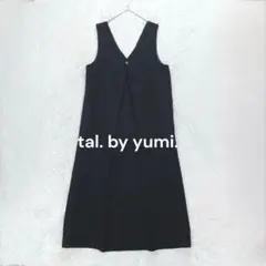 tal. by yumi. ジャンパースカート 2way M ブラック Vネック