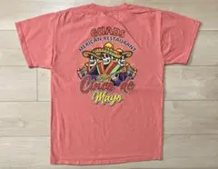 スカル　バックプリント　tシャツ　古着　半袖