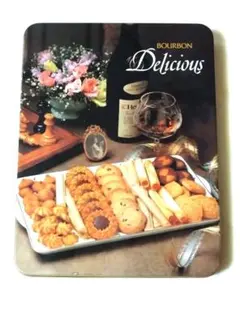昭和レトロ　BOURBON Delicious COOKIES 空き缶