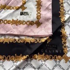 CELINE ハンカチ　②枚セット　大判　マカダム チェーン柄　セリーヌ