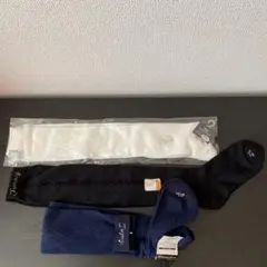 オーバーニィ(ひざ上)のハイソックス3足まとめ売り