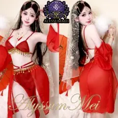 セクシーキラキラ舞姫チャイナ服キャバドレスコスプレ衣装サンタコスハロウイン大人
