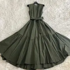 新品23SS✨Sov. ダブルスタンダード　サマーブロードマキシワンピース 38 新品23SS✨Sov. ダブルスタンダード サマーブロードマキシワンピース