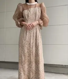 LE'RURE リルアー Fluffy sleeve pencil dress - メルカリ